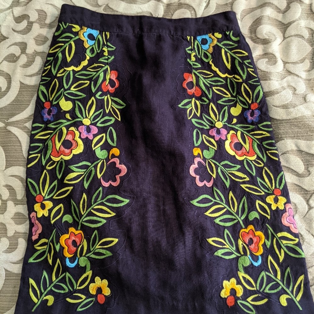 Anthropologie Moulinette Soeurs Floral Skirt Sz 2